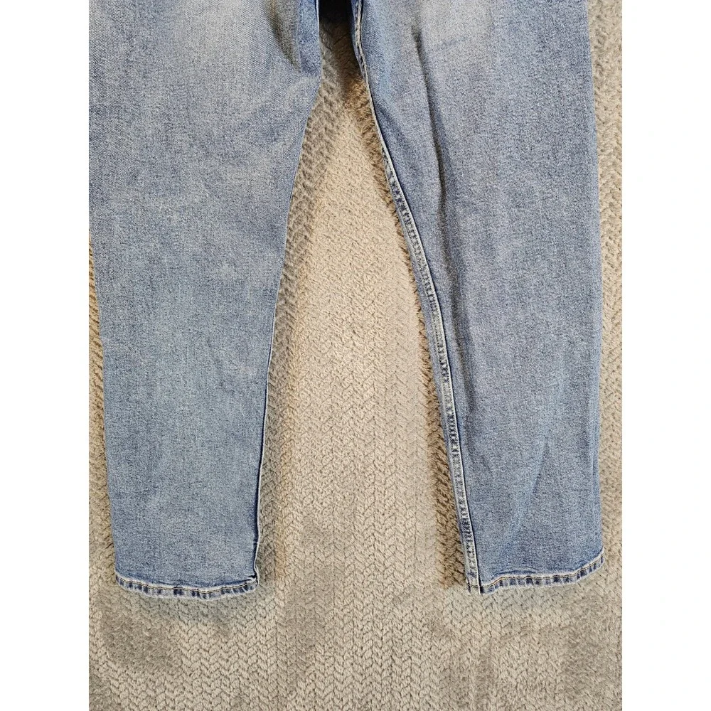 Levis 505 Regular Fit Jeans‎ Mens 34x29 Light Wash Blue Straight Leg 00505-1649